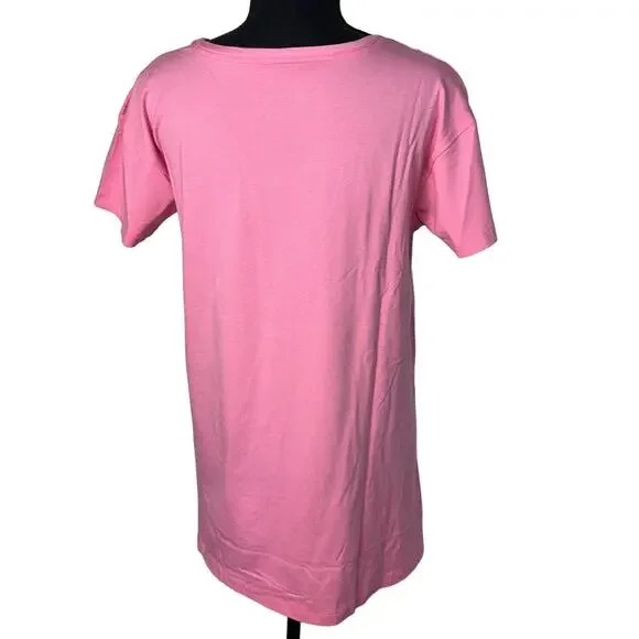 Koolaburra by UGG Jersey Short Sleeve Tunic Pink Size XS NWOT - Picture 4 of 9